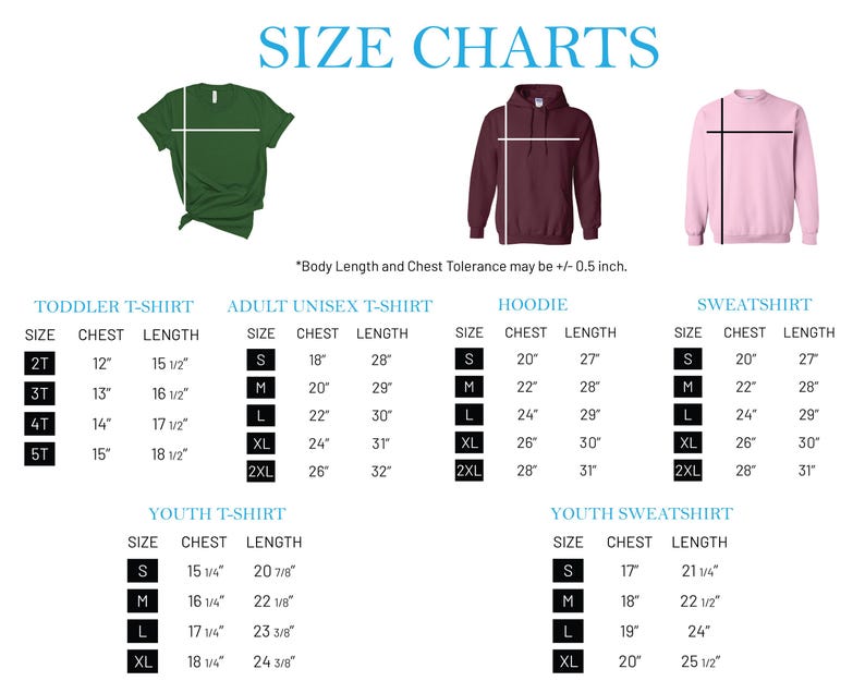 the size chart for a men's hoodie