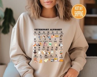 Veterinarian Sweatshirt: Vet Tech Gift, Veterinary Medicine Hoody