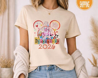 Disney Reise 2026 Shirt, Disney Mickey Minnie T-Shirt, Disneyworld Urlaub T-shirt