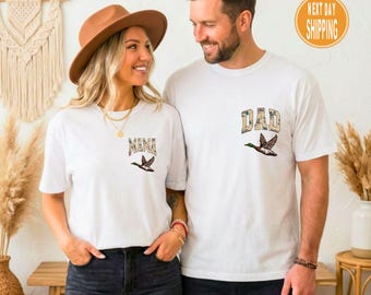 Camisetas de cumpleaños de One Lucky Duck: Conjunto de camisetas familiares a juego con estampado de patos.