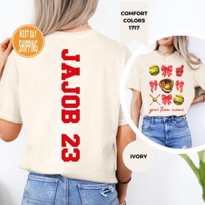 Komfort Farben Coquette Softball Mom Shirt : Personalisiertes Team Tee