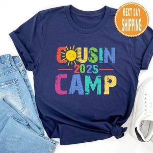 Cousin Camp 2025 Shirt, Cousin Crew 2025 Shirt, Matching Cousin Shirts, Summer Cousin Shirts, Summer Family Shirt, Camping Lover Shirt