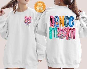 Custom sweatshirt met dansmoeder, gepersonaliseerd cadeau, trui dansliefhebber