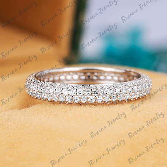 Anello di fidanzamento con diamante naturale Anello di nozze dell - Main Image