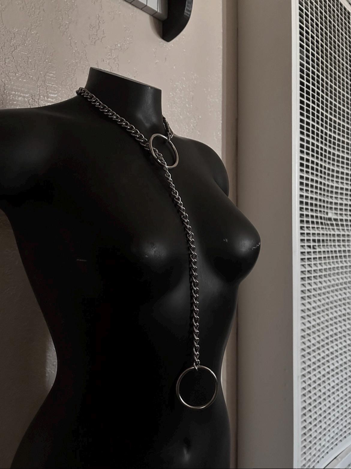 O-Ring Slip Chain Necklace Choker