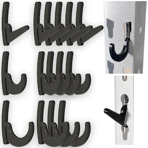 BearClaw Universal Hooks for Garage Shelving and Industrial Storage Racks with Keyhole Slots, L-Hooks and J-Hooks for Garage Shelving