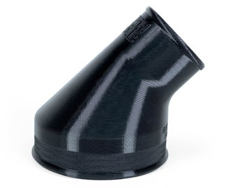 Angled Reducer 4" to 2.5" or 1-7/8" or 1-1/4", Connect Shop Vac to Dust Collection Port, Vacuum Adapter Converter, Elbow Reducer, Ridgid etc