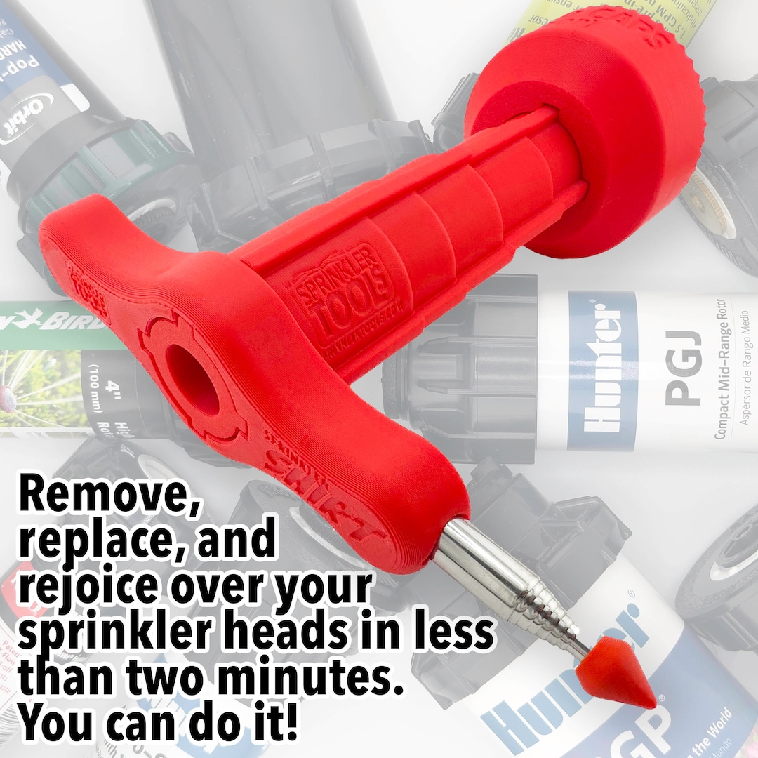 Sprinkler Head Removal 4in1 Tool, Removes Most Brands Rain Bird