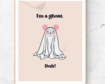 Sono un fantasma, Duh!, Simpatico poster di Halloween