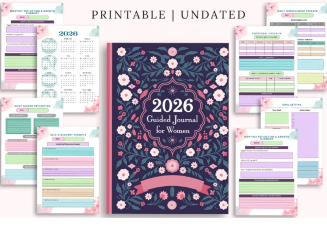 2026 Guided Journal for Women - Etsy