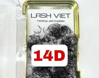 14D Premade fans  Premium quality 8mm-22mm   promade fans handmade fans  eyelash fans Volume Fans Curl C CC D
