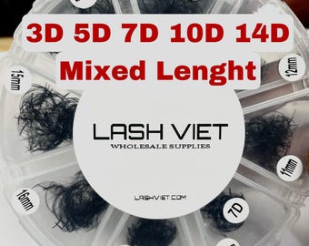 Mixed Premade fans   lenght 8mm-16mm , 15-22mm   promade fans handmade fans  eyelash fans Volume Fans Curl C CC D