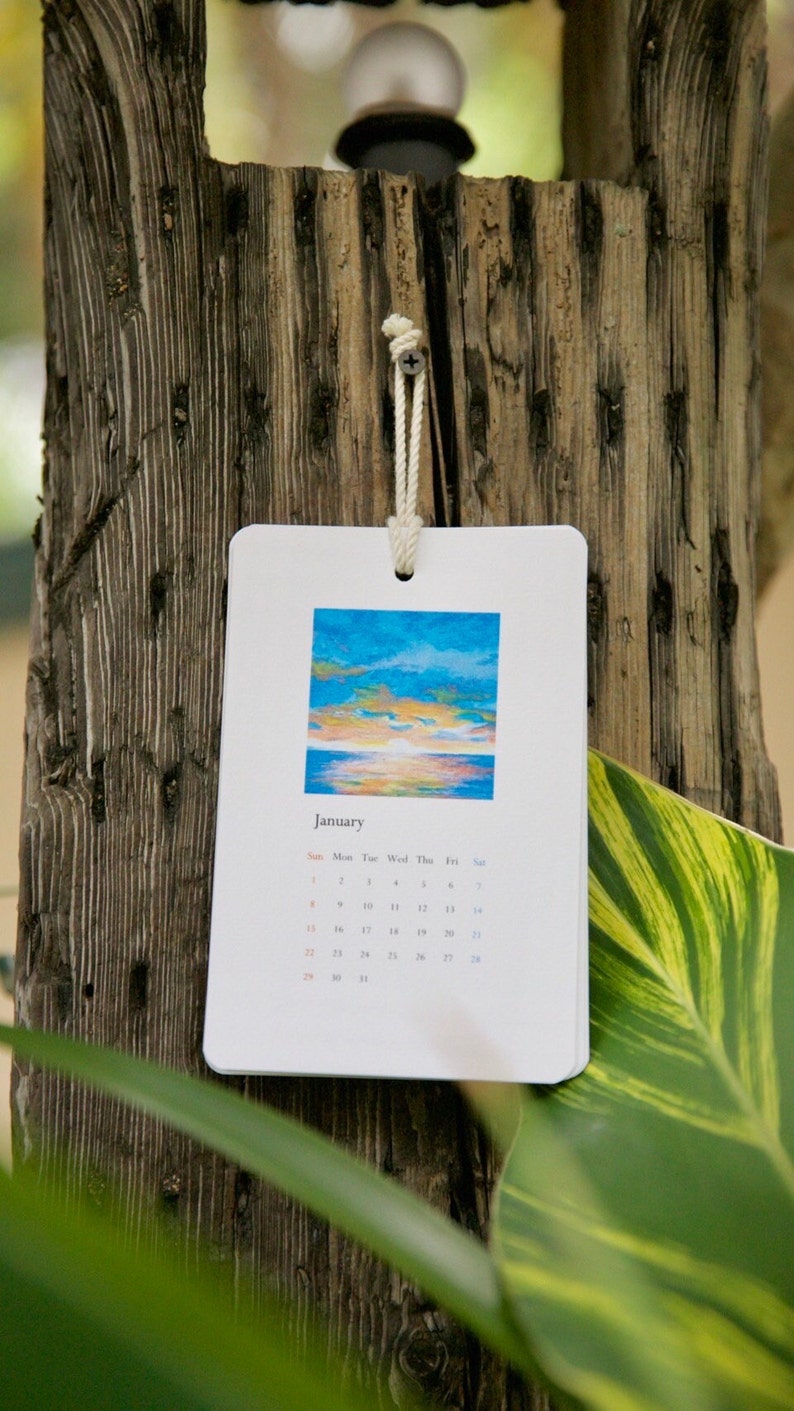 2023 Calendar Handmade Simple Country Calendar 100 Eco Etsy