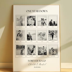 Personalized Anniversary Photo Print: Custom Polaroid Template (Digital Download)