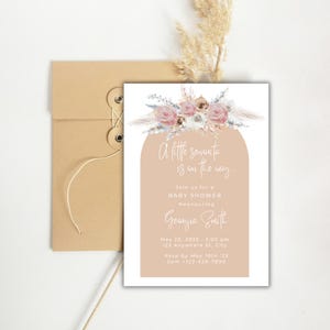 Una piccola senorita sta arrivando, Pink Cielito Lindo Baby Shower, Invito Babyshower Cielito Lindo, Invito Baby Shower a tema Talavera