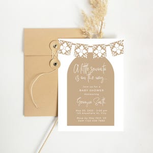 Una piccola senorita sta arrivando, Cielito Lindo Baby Shower, Invito Babyshower Cielito Lindo, Invito Baby Shower a tema Talavera