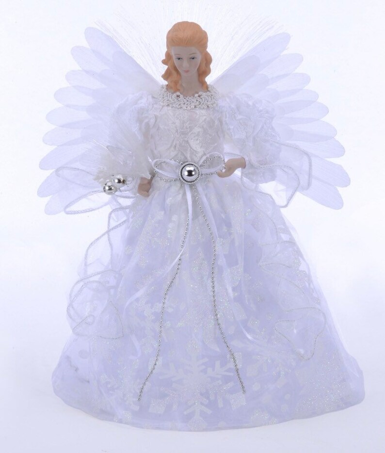 LED Angel Fiber Optic Tree Topper - Etsy