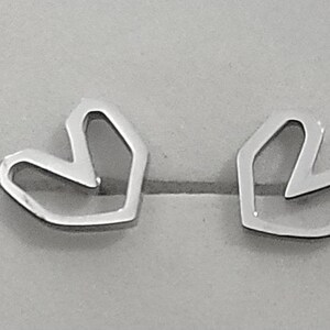 Heart Valentines Day Post Earrings