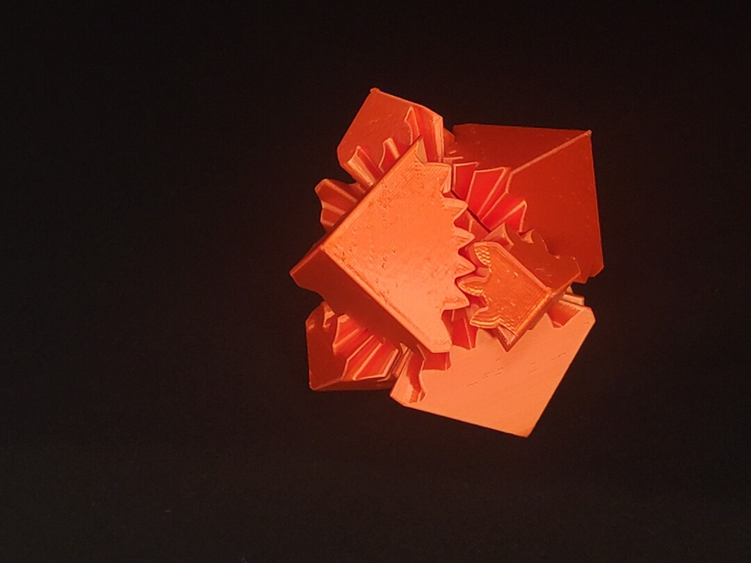 3D Printed Gear Cube Fidget standard Colors Etsy