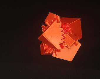 3D Printed Gear Cube Fidget (Standard Colors)