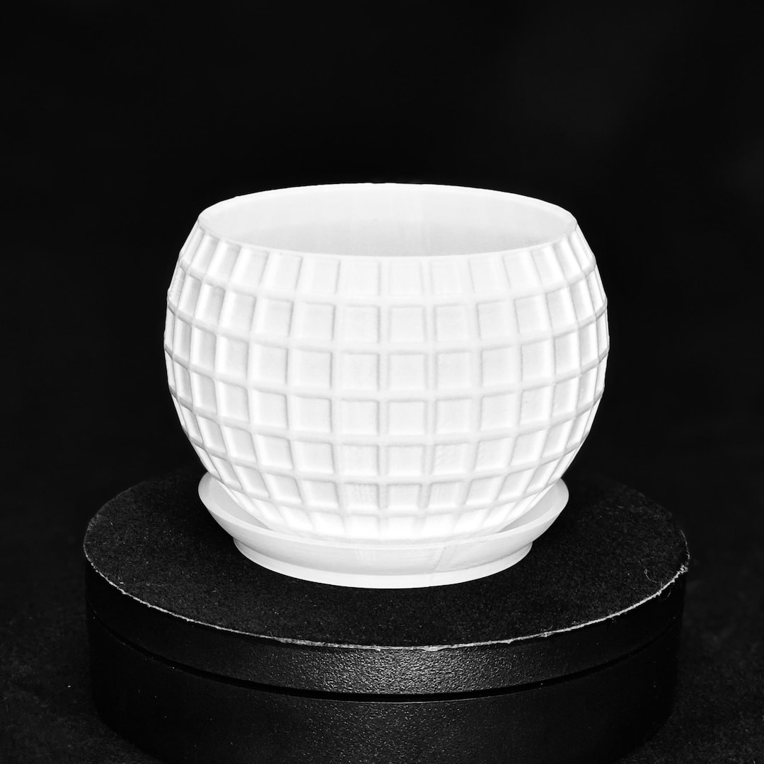 Curated visual reference: Unique 3D Printed Disco Textured Planter Photo Inspiration