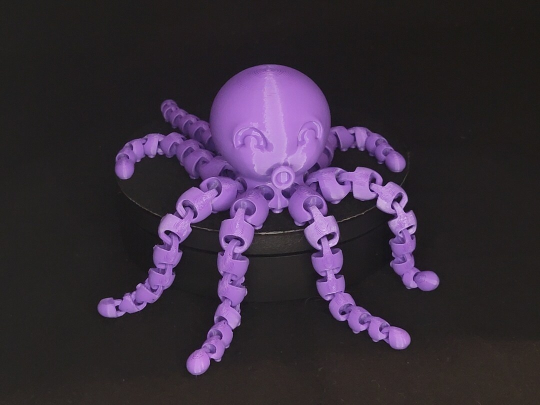 3D Printed Articulating Flexi Octopus standard Colors Etsy