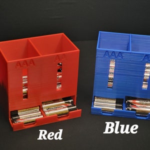 3D Printed Battery Organizer and Dispenser AAA & AA (Specialty Colors)