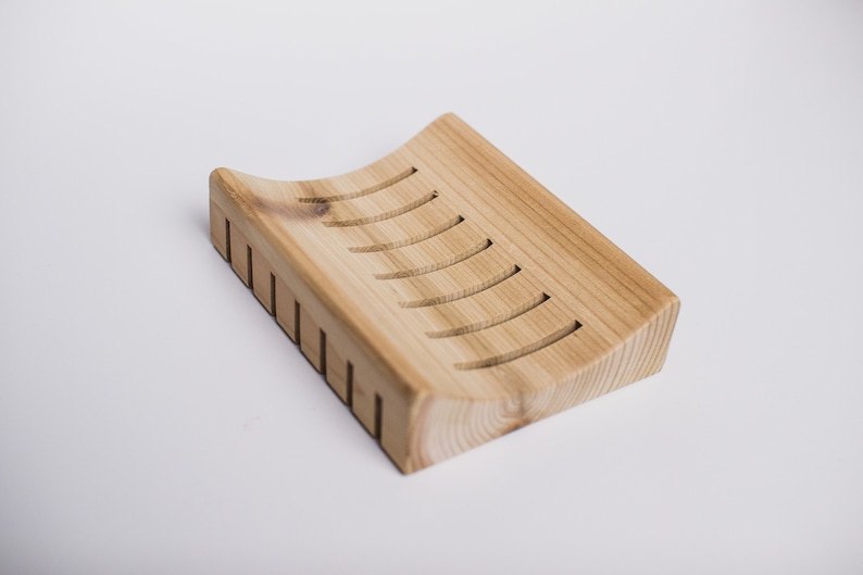 Cedar Soap Dish 100 Natural Wood Draining Tray Holder Etsy