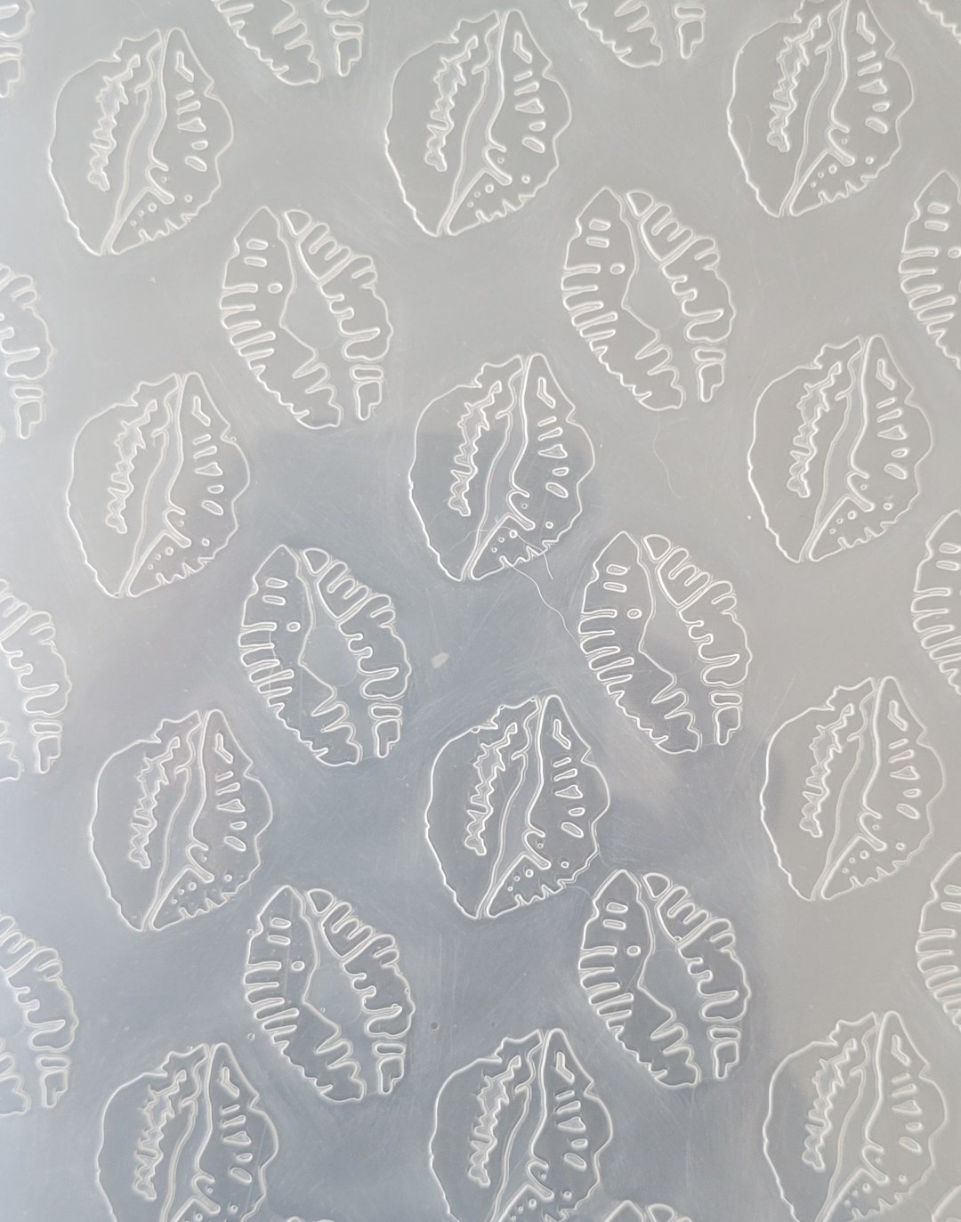 Lips Kiss Design Parchment for Embossing in Royal Icing, Cookie Embossing Paper, Printing Into