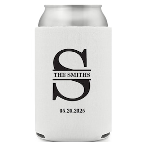 Custom Wedding Can Coolers – Personalized Wedding Favors - Wedding Favors - Custom Koozies for Wedding, Beer Holder
