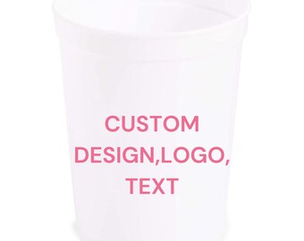 Custom 16oz Stadium Cups – Personalized Reusable Party Favors