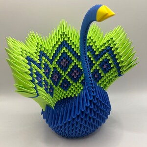 3d Origami Paon
