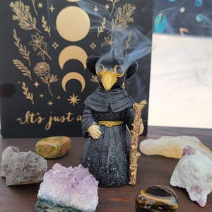 Crow Plague Doctor Incense Burner , Plague Dr incense burner , alter tool, metaphysical gift