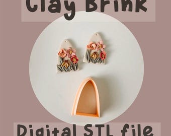bungelen kleisnijder stl, polymeerkleisnijder stl-bestand, digitaal stl-bestand, ovale polymeerkleisnijder, oorbel STL-bestand, digitale STL-download