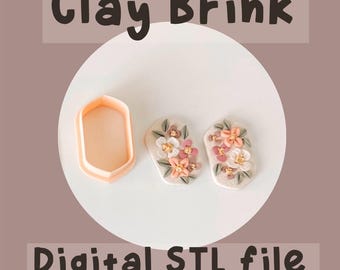 bungelen kleisnijder stl, polymeerkleisnijder stl-bestand, digitaal stl-bestand, ovale polymeerkleisnijder, oorbel STL-bestand, digitale STL-download