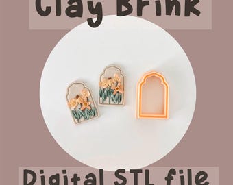 bungelen kleisnijder stl, polymeerkleisnijder stl-bestand, digitaal stl-bestand, ovale polymeerkleisnijder, oorbel STL-bestand, digitale STL-download