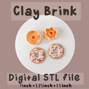 dangle clay cutter stl , polymer clay cutter stl file , digital stl file, oval polymer clay cutter, earring STL file, STL digital dowload