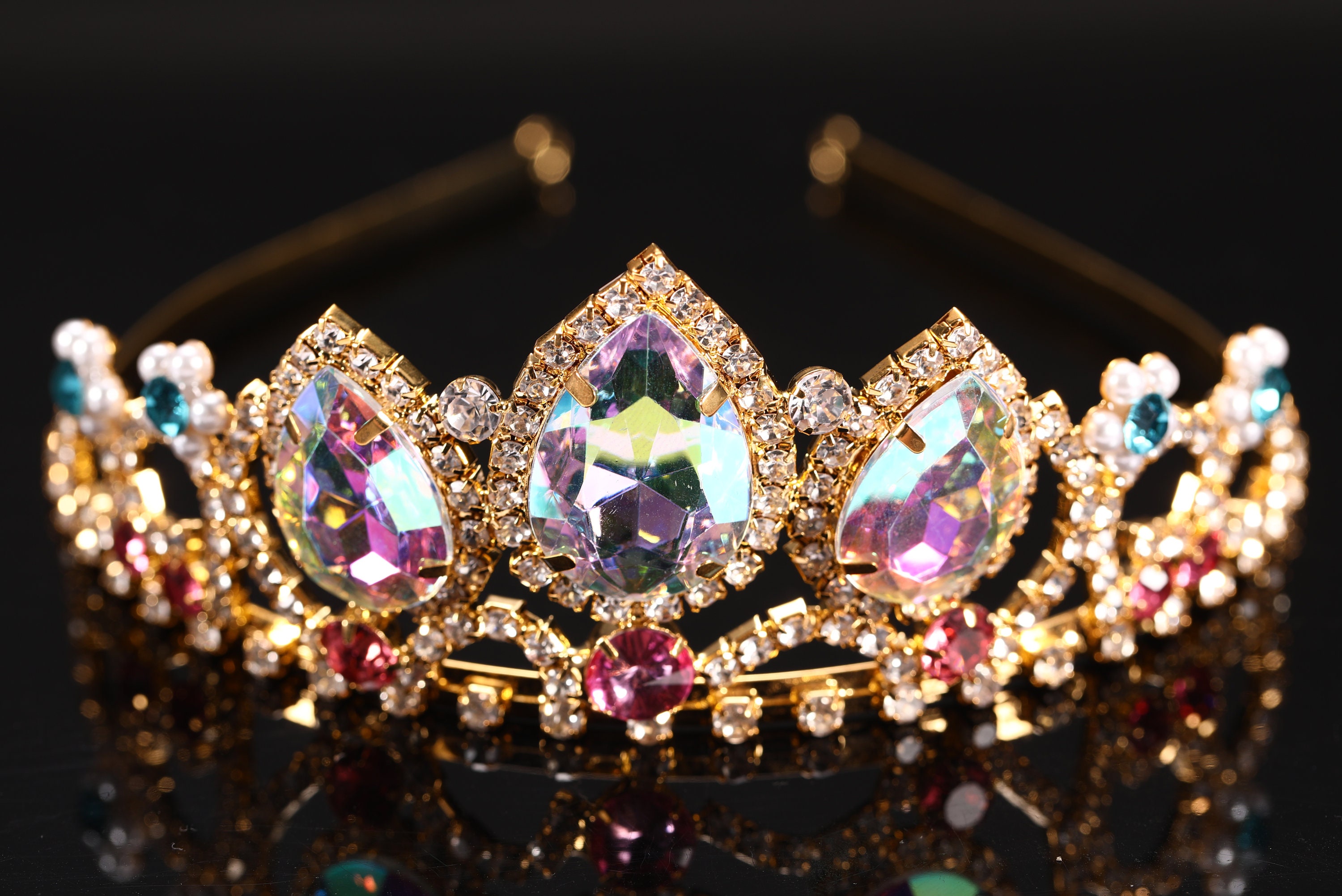Gemstone tiara deals