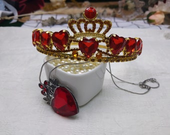 Descendants Costume Evie Descendants Heart Crown Necklace