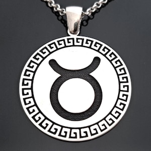 Colar de signo do zodíaco | Prata esterlina 925 | Pingente de astrologia personalizado | Joia de horóscopo personalizada | Pingente de signo de nascimento | Presente celestial