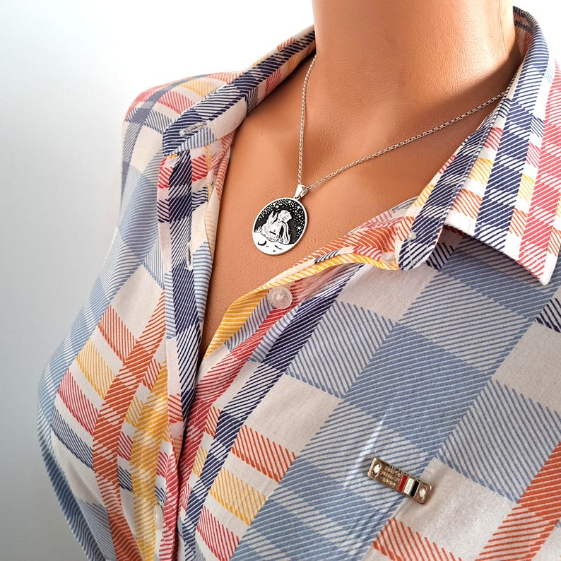 Sterlingzilveren ketting Kleine Prins | Aanpasbare hanger afbeelding 10
