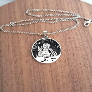 Sterlingzilveren ketting Kleine Prins | Aanpasbare hanger afbeelding 5