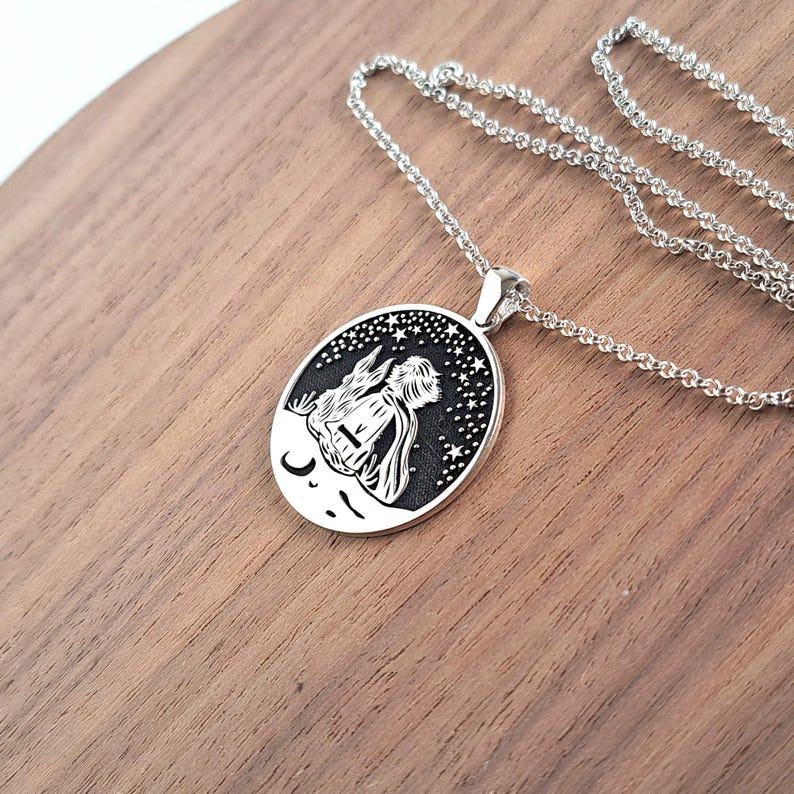 Sterlingzilveren ketting Kleine Prins | Aanpasbare hanger afbeelding 6