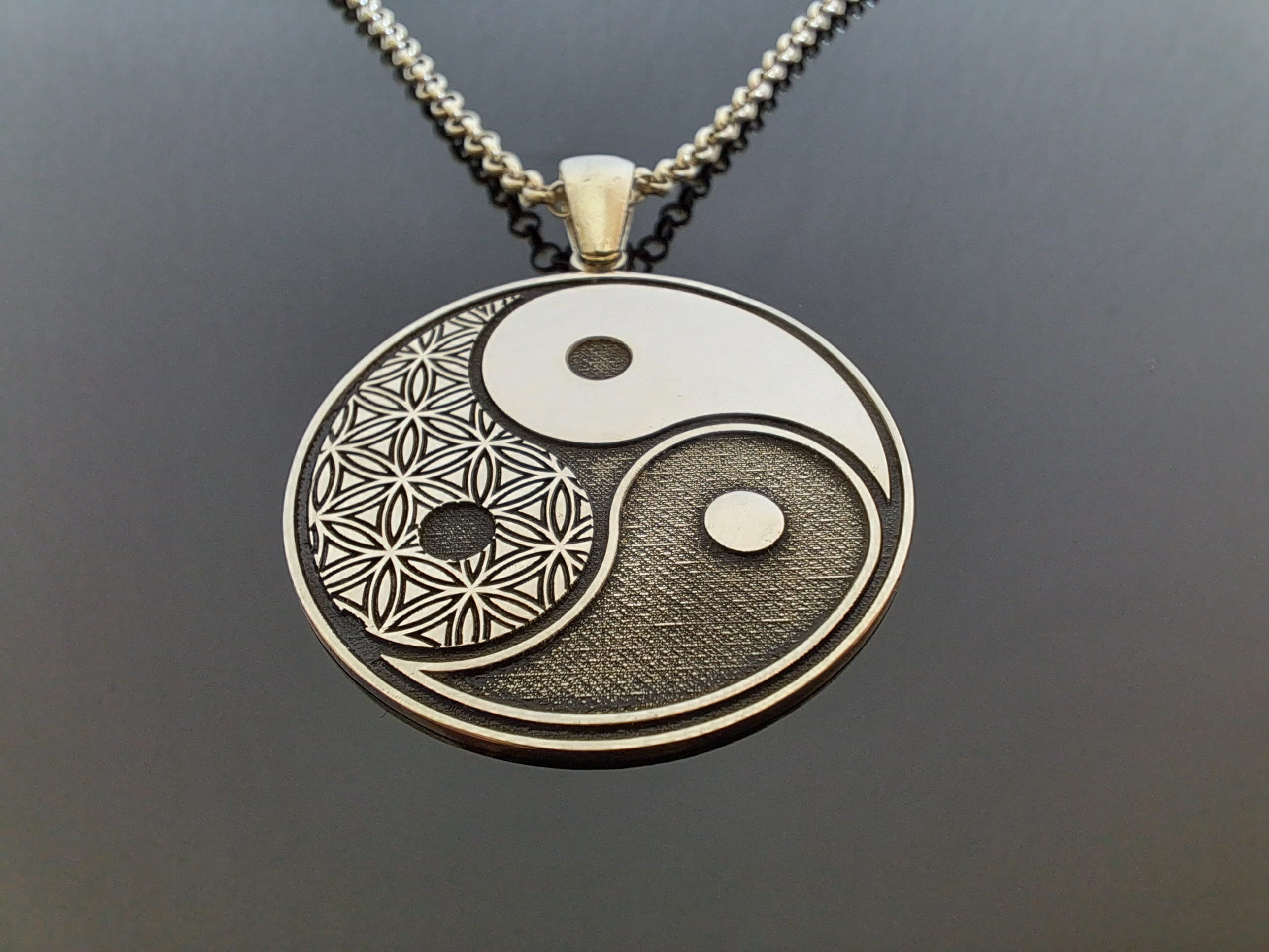 Yin Yang Triple Necklace | 925 Sterling Silver | Balance