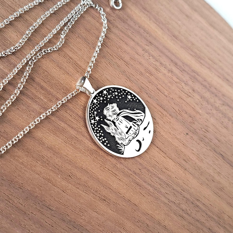 Sterlingzilveren ketting Kleine Prins | Aanpasbare hanger afbeelding 7