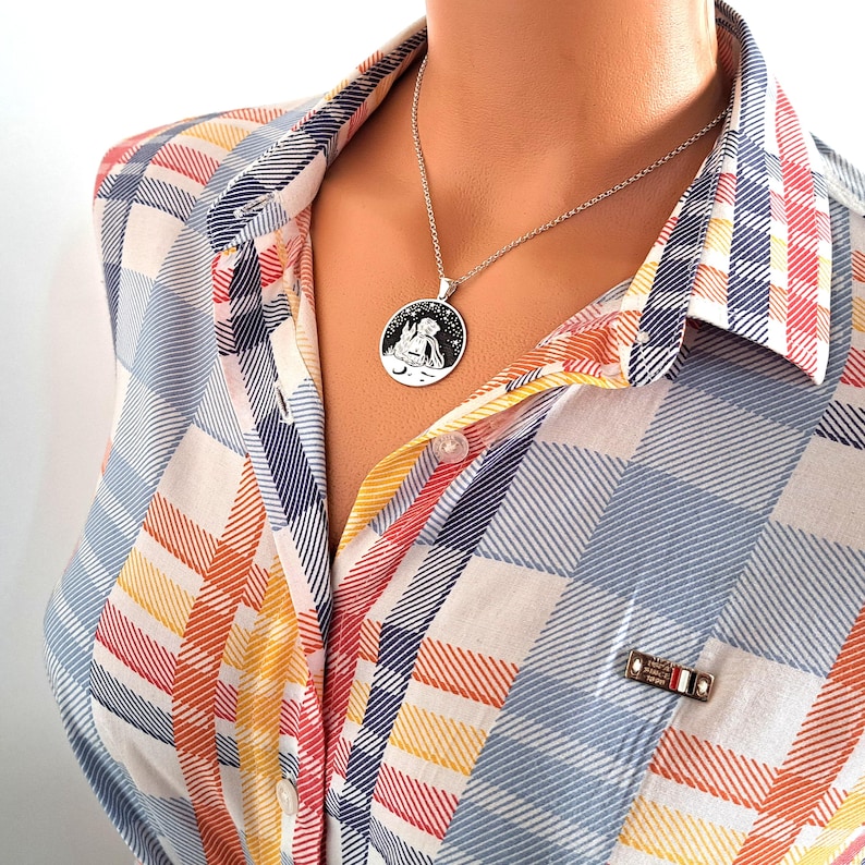 Sterlingzilveren ketting Kleine Prins | Aanpasbare hanger afbeelding 8