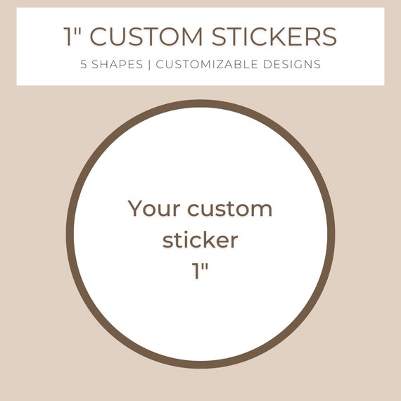 1 Bulk Stickers, 1x1 Stickers, Custom Stickers, Create Your Own