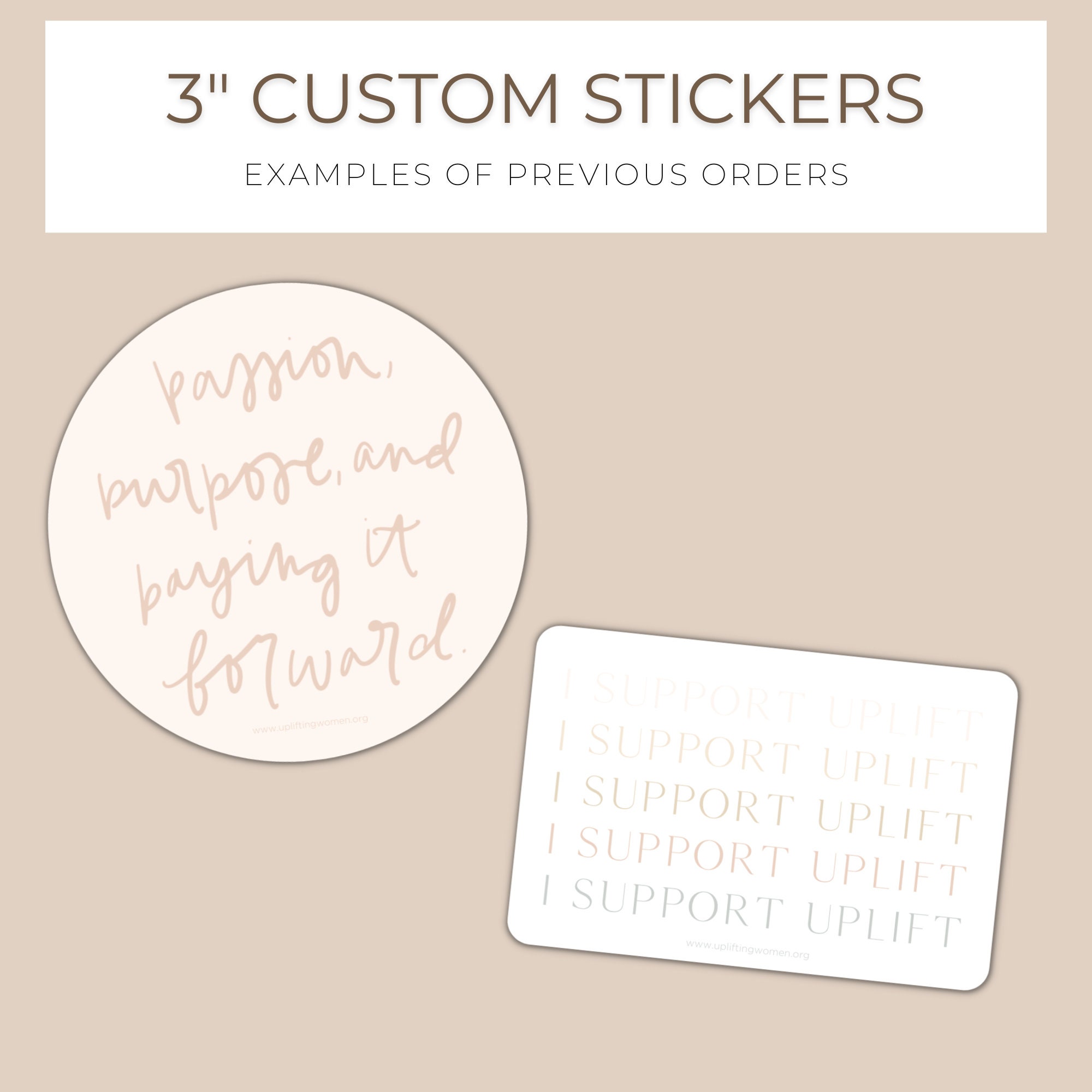 3 Bulk Stickers, 3x3 Stickers, Custom Stickers, Create Your Own