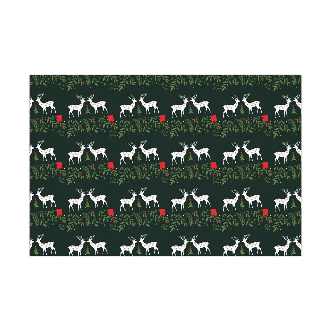 Deer Christmas Wrapping Paper 