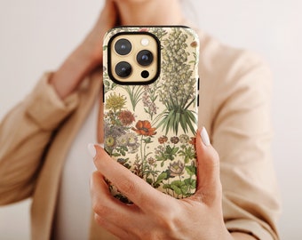 Vintage Flower Tough Phone Case, Botanical Bouquets Vintage Inspired iPhone Case, Samsung Case, Floral Protective iPhone Case, Google Pixel